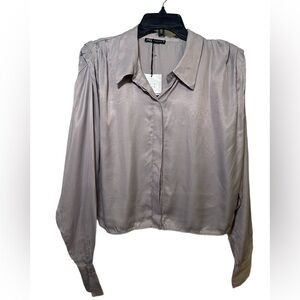 Zara Silver Blouse